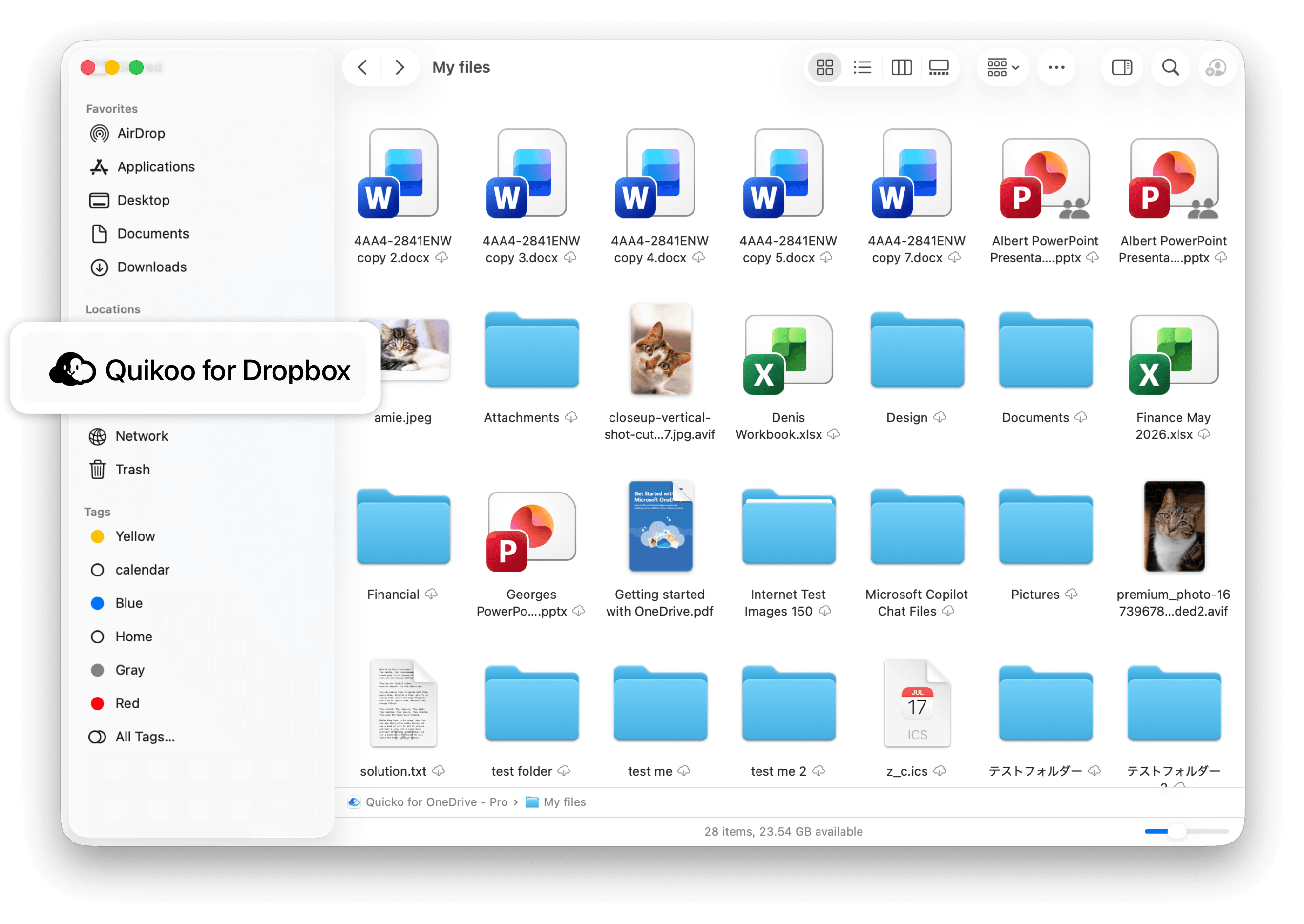 Quikoo for Dropbox on Mac